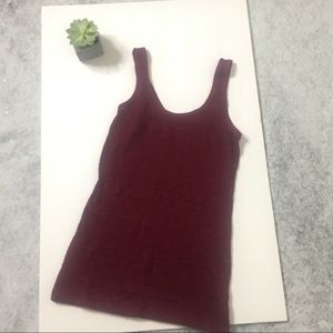 Burgundy Tank Top size small